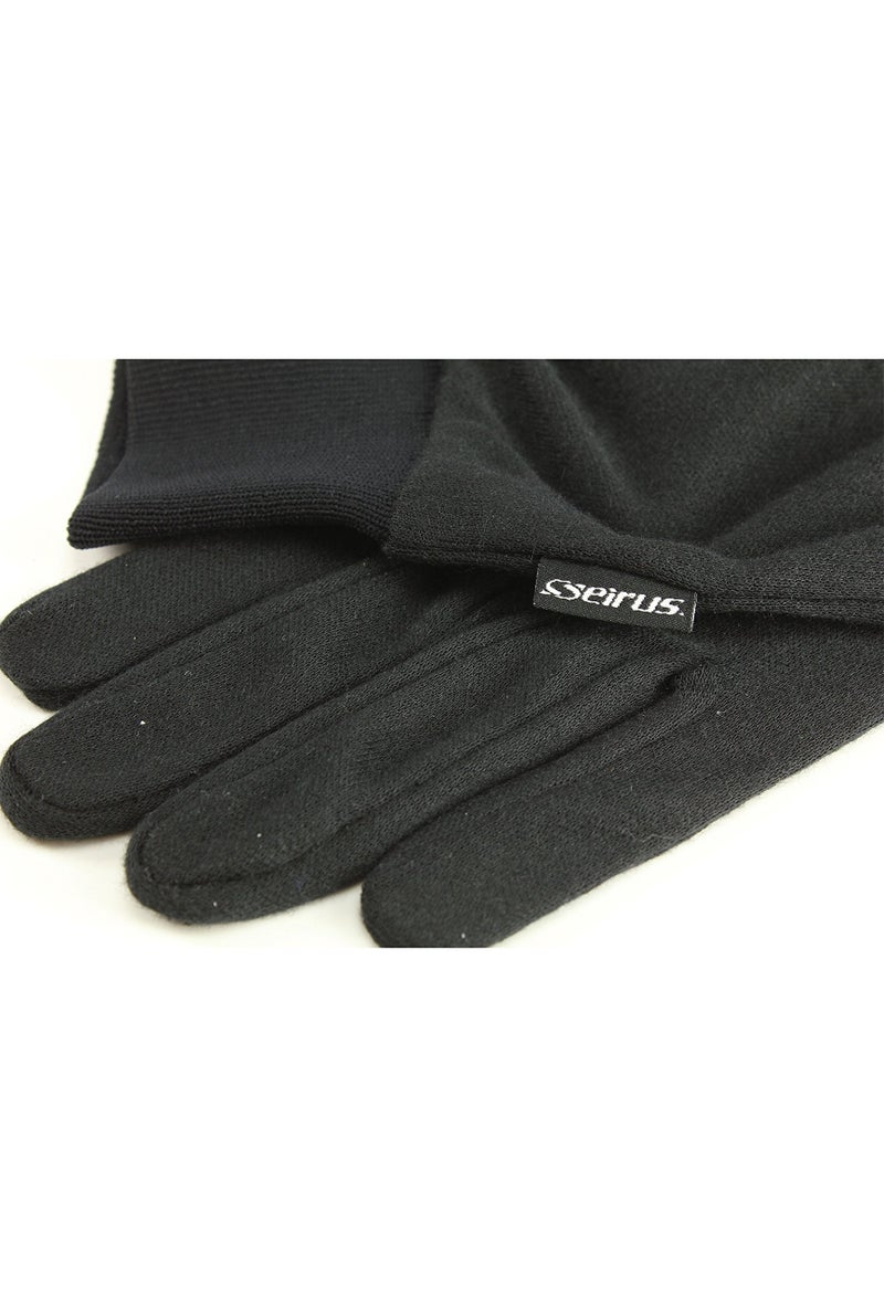 Seirus Innovation 2110 Deluxe Thermax Winter Cold Weather Glove Liner or Lightweight Glove, Black, Small/Medium - Image 2