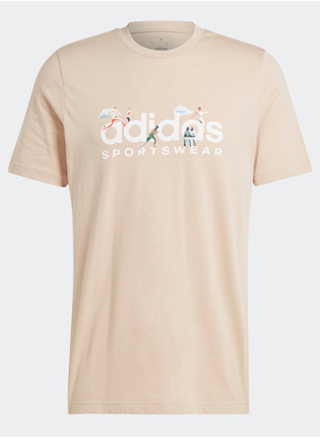 Adidas - Landscape Sportswear Graphic T-Shirt - Image 1