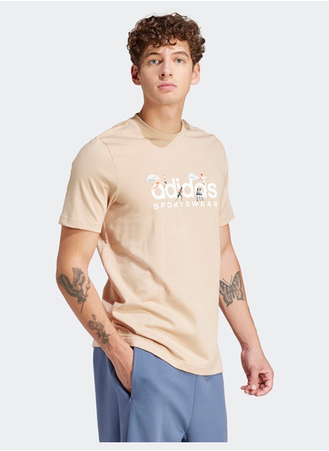 Adidas - Landscape Sportswear Graphic T-Shirt - Image 1