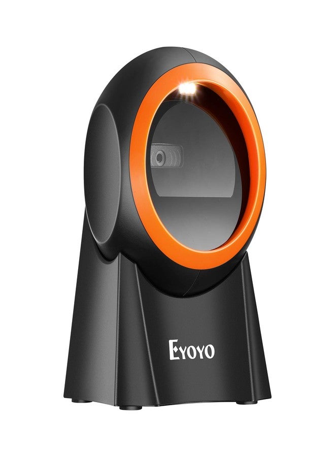 Eyoyo Hands-Free 1D 2D Desktop Barcode Scanner, QR Barcode Reader Support Screen Scanning Platform Scanner for Warehouse, Supermarket, Retail Store, Bookstore Pos System - Image 1