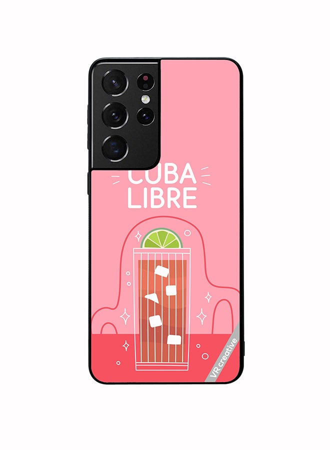 VR CREATIVE Protective Case Cover For Samsung Galaxy S21 Ultra 5G Cuba Libre Design Multicolour - Image 1
