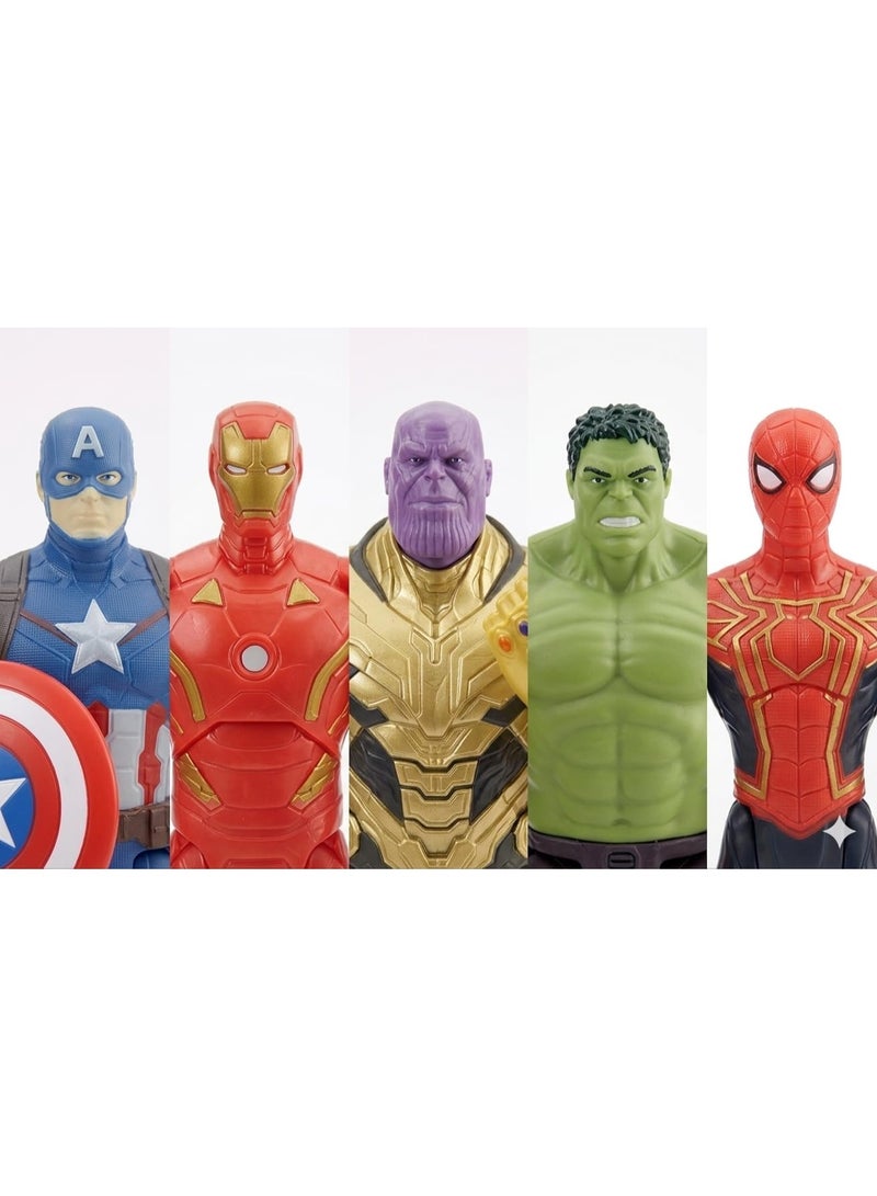 MARVEL Superhero Action Figures Set of 5 ? Poseable Battle Hero Toy Figures with Accessories | Collectible Villain & Hero Characters Playset | Best Birthday Gift for Boys Girls Kids Age 4+ Years - Image 2