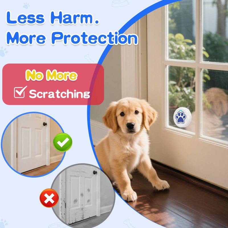 ChunHee Dog Training Bells for Door - Dog Door Bell for with 36 Custom Sounds | Dog Bell for Door Potty Training | Chew-Proof & Adjustable Volume (0-115dB) | Teach Puppies to Signal to Go Outside - Image 4