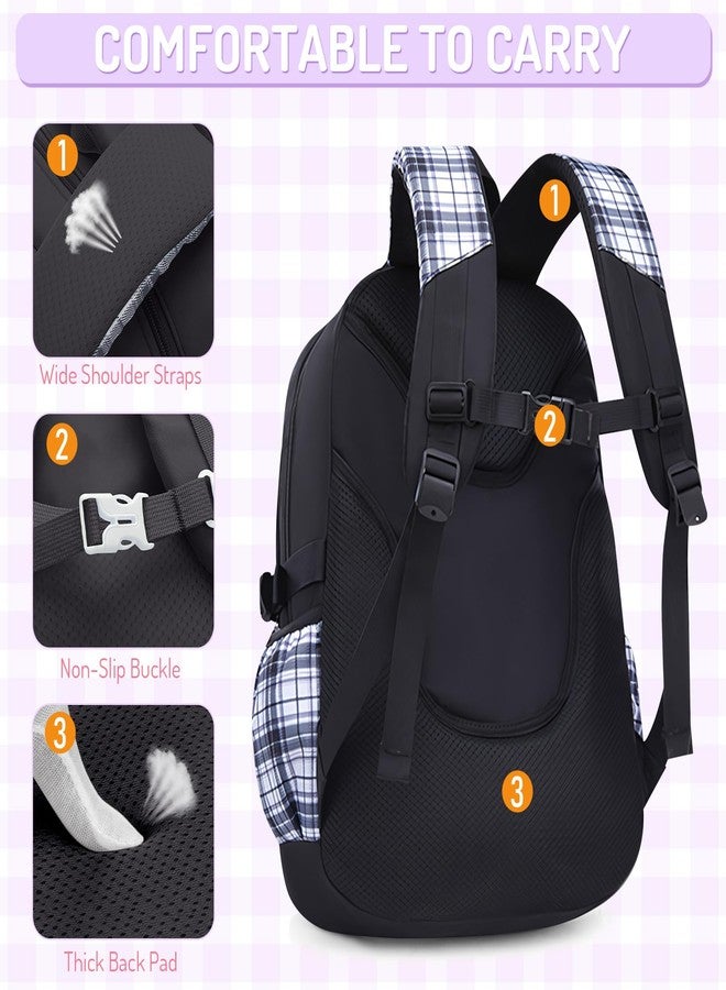 FRMARCH School Backpacks for Girl - 5PCS Cute Girls Backpack with Lunch Box Set for Kids Teens Elementary Middle School,18" Large Capacity Bookbag with Multiple Pockets,Perfect for Travel and School - Image 5