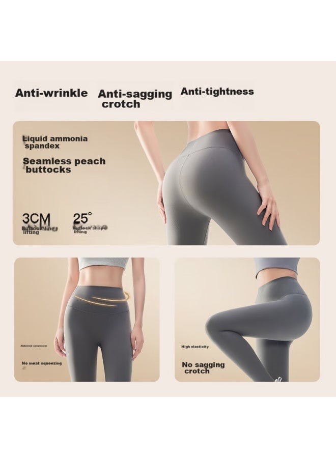 Curveism Curvism Shaping Yoga Pants Tummy Control Lifting Shark Pants Women's Leggings Thick Fleece Pro Gray S - Image 3