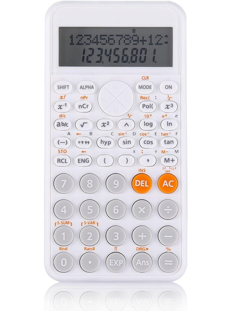 SOLARAE Scientific Calculator 2-Line Standard Scientific Calculator Cute Desk Accessories Portable and Cute School Office Supplies Suitable for Primary School to College Student Use - Image 1