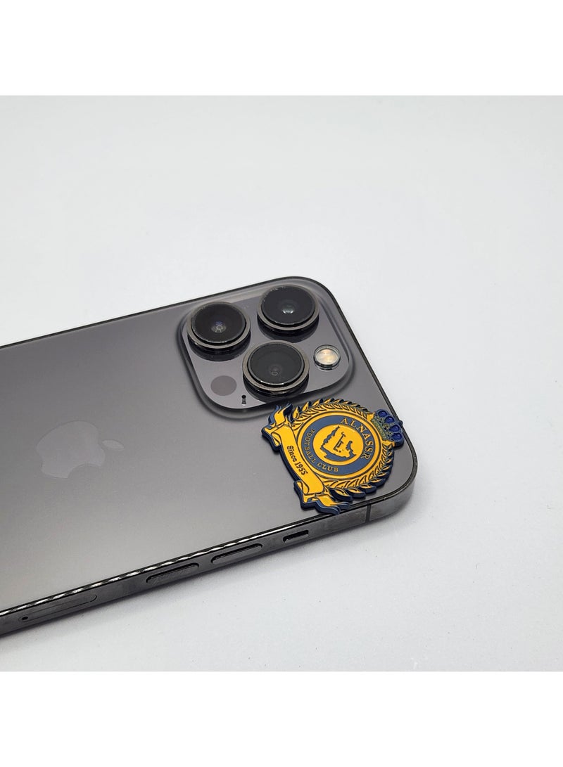 Acnor Al Nassr FC Official-Style  – Saudi Arabia Football Club Logo Pin (Since 1955) Display Sticker for Mobile, Laptop, I pad, Backpacks, Jackets, and Collectors Walls, Doors, Cars, Trucks, Motorcycles - Image 3