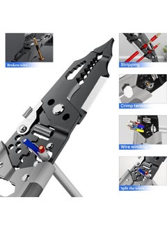 TINKDAS TINKDAS MultiPurpose Wire Stripper Tool High Performance Cable Stripper and Crimping Tool Heavy Duty Wire StripperAllinOne Wire Stripper Cutter Universal MultiUsed Wire Strippers  - Image 5
