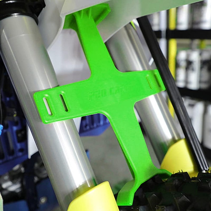 USTPO Universal Motorcycle Fork Guard Suspension Support Brace - Green - Image 4