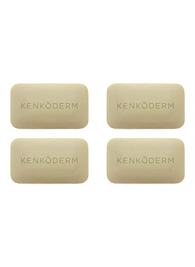 KENKODERM Psoriasis Mineral Salt Soap with Argan Oil & Shea Butter 4.25 oz | 4 Bars | Dermatologist Developed | Fragrance + Color Free - Image 2