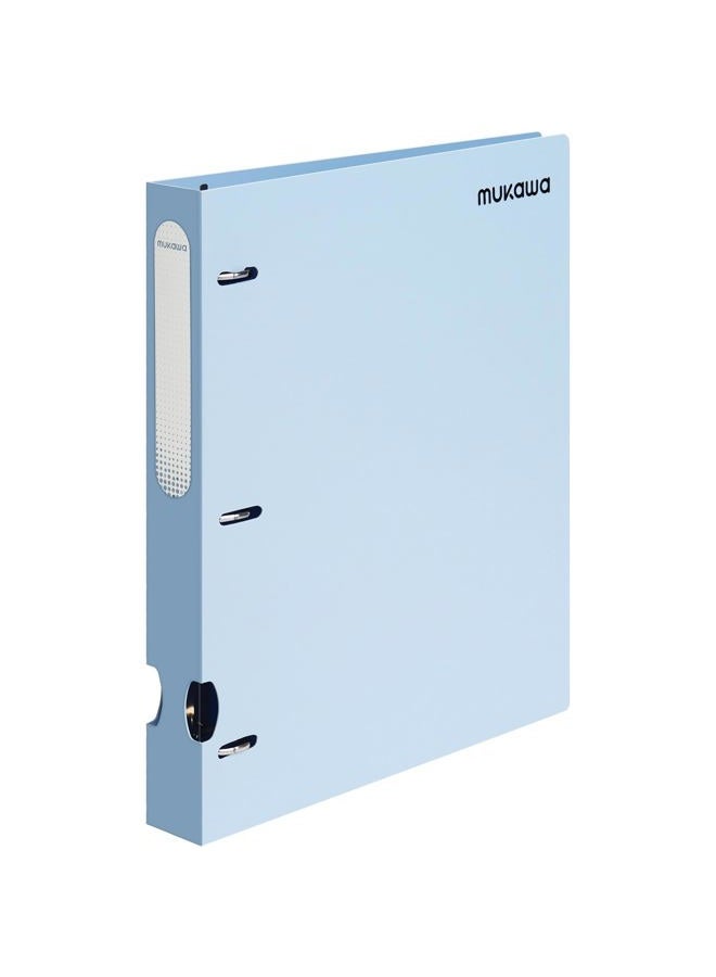 MUKAWA 1 Inch 3 Ring Binder – Flexible D-Ring Binder, 225 Sheet Capacity, Durable Folder for School, Office, Documents, 1 Pack, Blue - Image 1