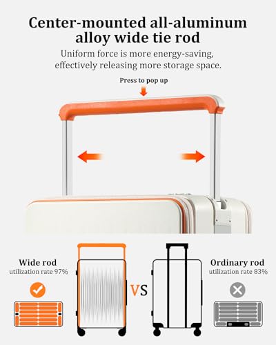 Joyway Carry on Luggage Airline Approved, Hardside Carry-on Suitcase with Charging Port and Spinner Wheels, Hardshell 20 Inch Luggage with TSA Lock, Pink - Image 4