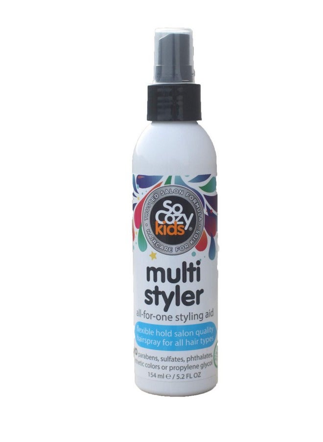 SO COZY Socozy Multi Styler Styling Hair Spray For Kids Safe For Everyday Use (5.2 Fl Oz) Holds Like A Light Gel Gentle Formula With Quinoa Vitamin B5 & Aloe No Parabens Sulfates Or Synthetic Colors  - Image 1