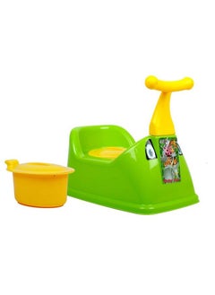 Nabhya Handle Baby Potty Training Seatchair For Kidsinfant Potty Toilet Chair With Removable Tray & Closing Lid (Green)  - Image 1