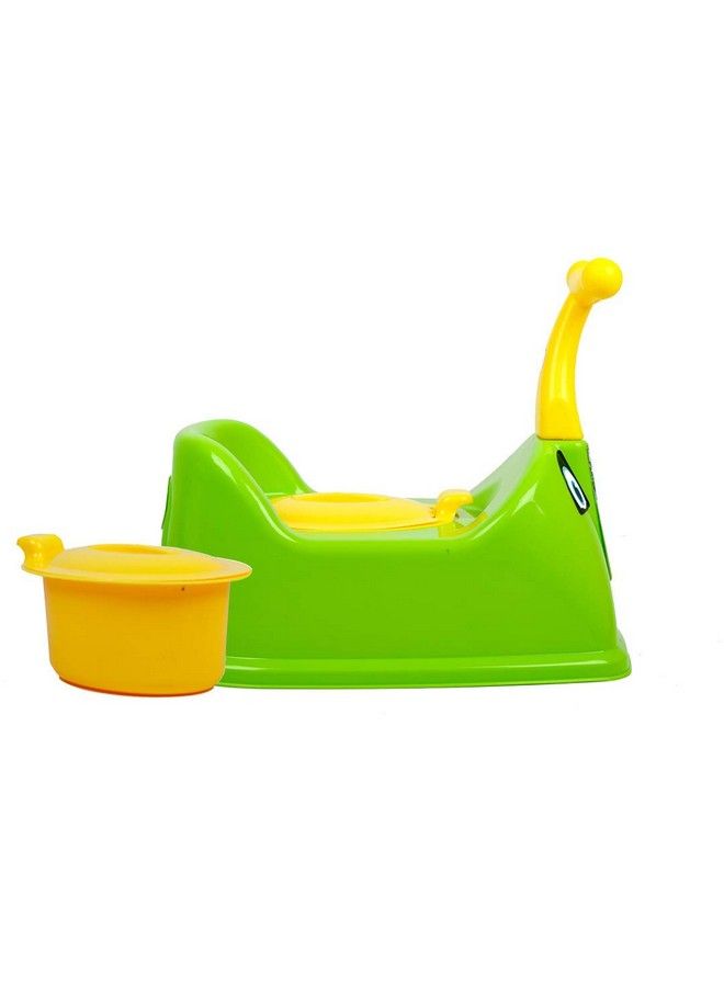 Nabhya مقعد تدريب الأطفال على استخدام المرحاض مع مقعد قابل للإزالة وغطاء قابل للإغلاق (أخضر) - Image 5