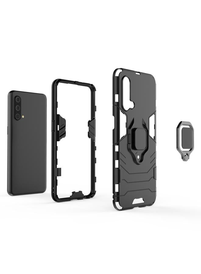 S-TOP Case For OnePlus Nord CE 5G PC + TPU Shockproof Protective Case with Magnetic Ring Holder - Image 5