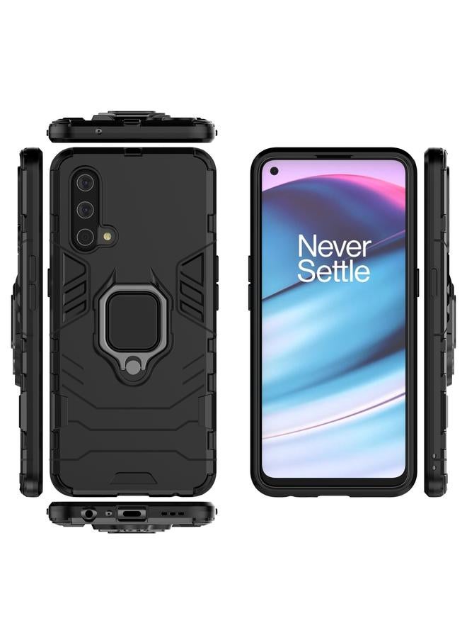 S-TOP Case For OnePlus Nord CE 5G PC + TPU Shockproof Protective Case with Magnetic Ring Holder - Image 2