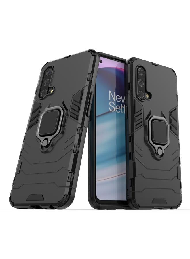S-TOP Case For OnePlus Nord CE 5G PC + TPU Shockproof Protective Case with Magnetic Ring Holder - Image 1