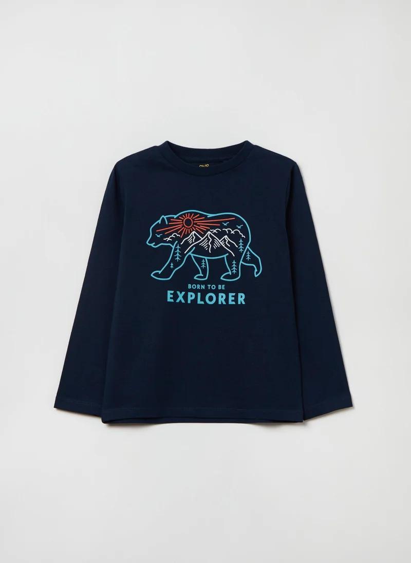 Ovs Long-Sleeved T-Shirt With Print