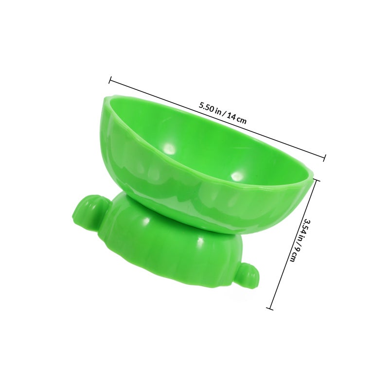 Elevated Tilted Dog Cat Food Bowl Easy to Clean, Non-Skid Bottom Feeding Bowl Pet Drinking Bowl Pet Cartoon Tilted Food Bowl - Image 2