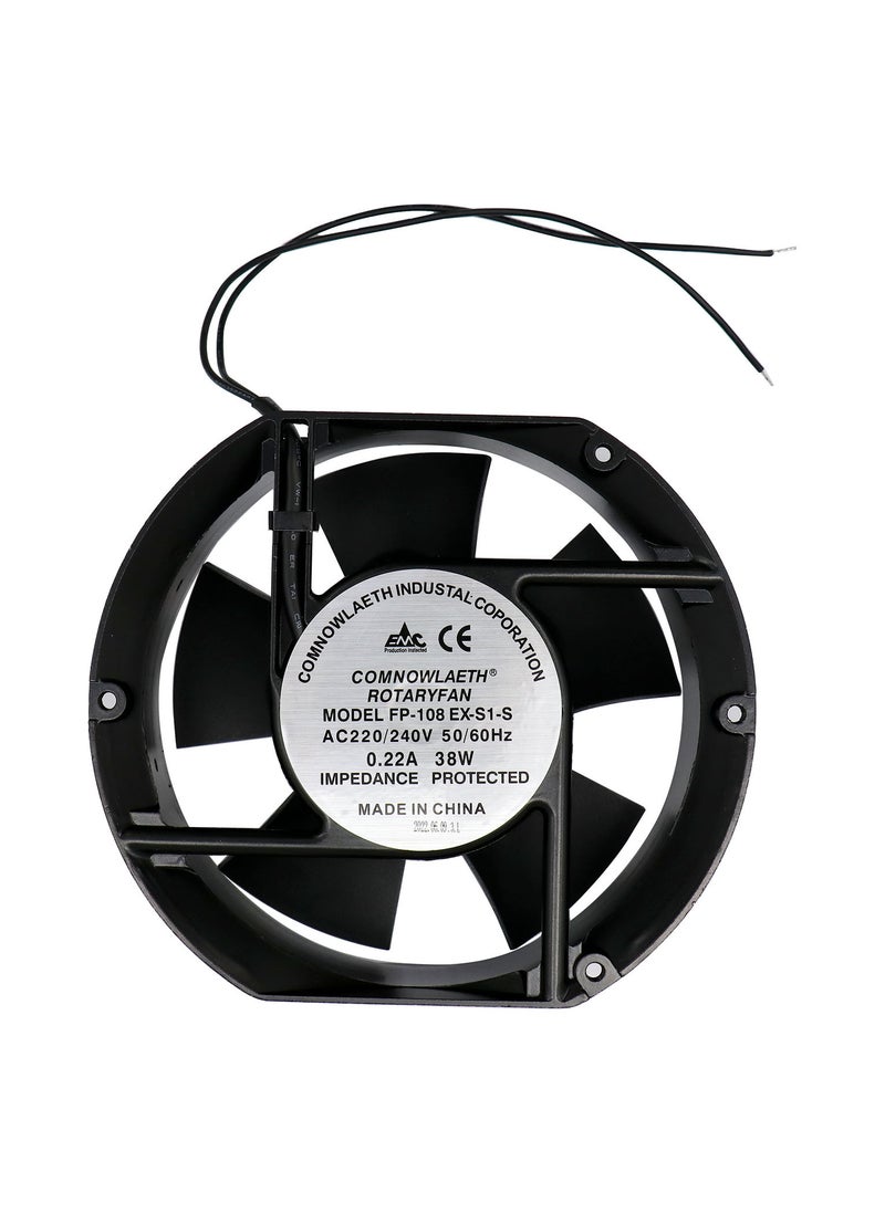 مروحة تبريد 220 فولت - FAN15017 - أسود - Image 1