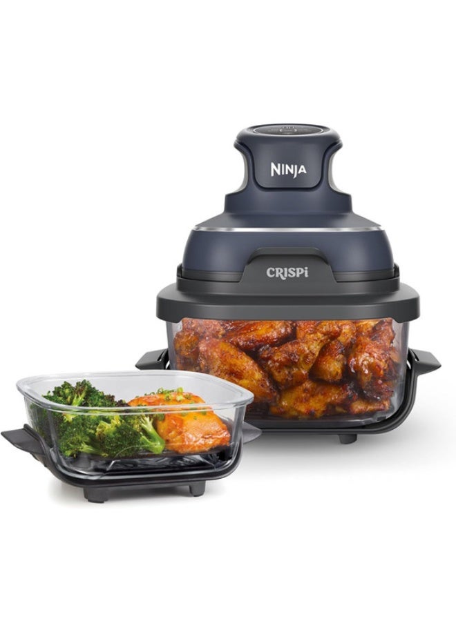 Ninja Crispi 4-in-1 Portable Glass Air Fryer - Cyberspace (International Version) 5.2 L 1700 W FN101GYANZ Cyberspace - Image 1