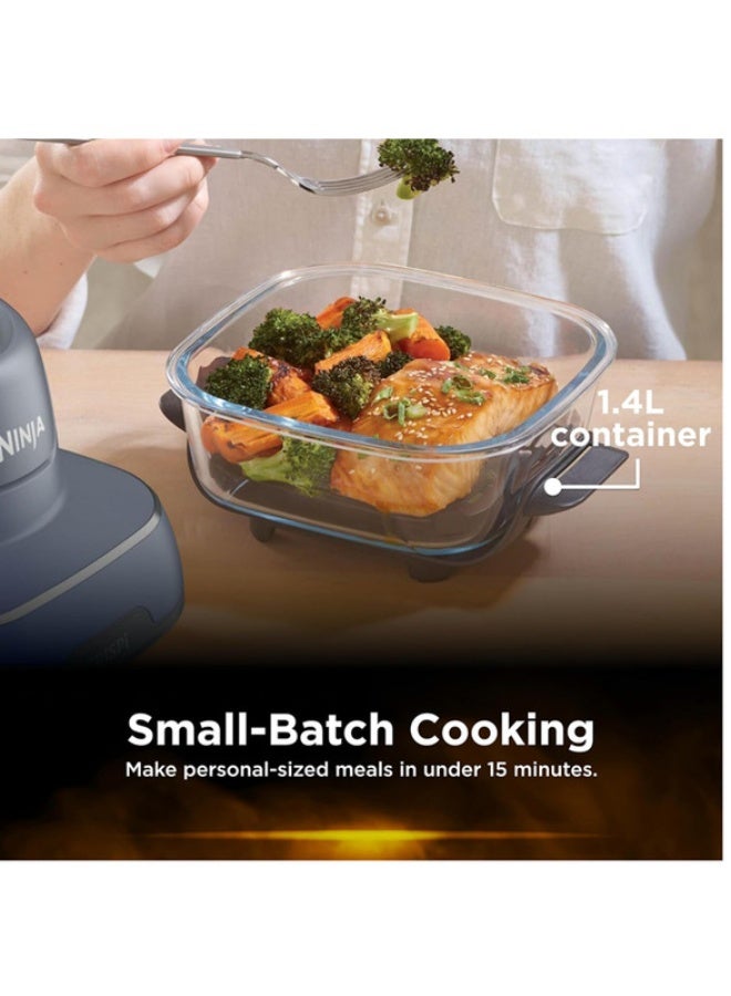 Ninja Crispi 4-in-1 Portable Glass Air Fryer - Cyberspace (International Version) 5.2 L 1700 W FN101GYANZ Cyberspace - Image 5