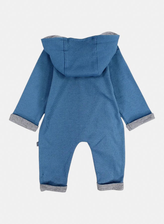 جونيور طقم بيبي أولادي بدون أقدام بلون نيلي بطبعة “COLLECTOR” عصرية - Image 2