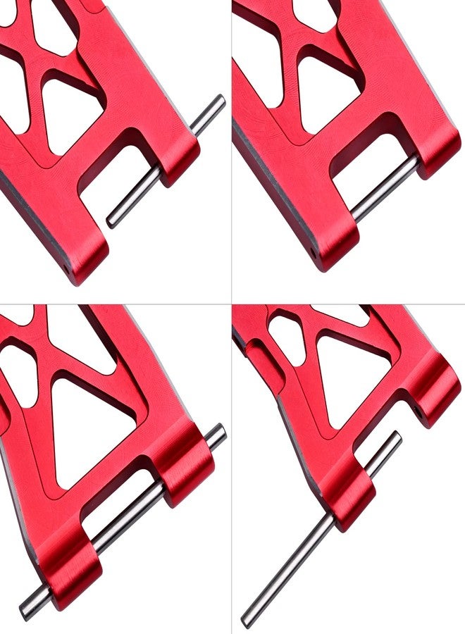 Hobbyfire Aluminum Front & Rear Suspension Arms 4-Pack Upgrades for 1/18 Traxxas LaTrax Teton Desert Prerunner SST, Replace Parts 7630 (Red) - Image 5
