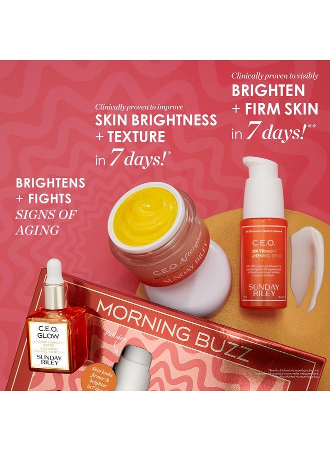 صنداي رايلي مجموعة العناية بالبشرة الثلاثية المشرقة بفيتامين سي من صنداي رايلي مورنينج باز - Image 3