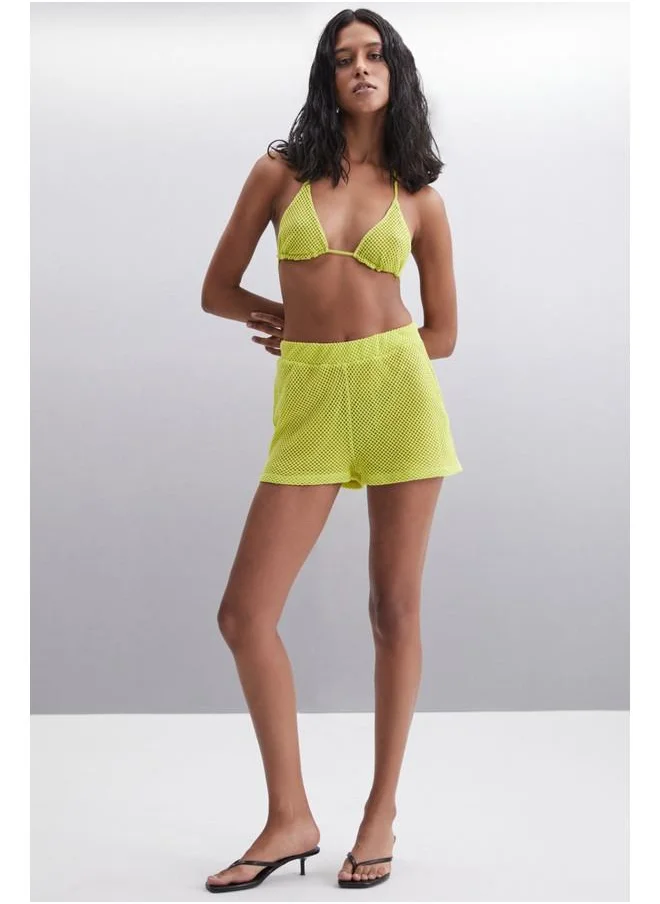 جريميلانج Grimelange Eulara Women's Cotton Slim Lime Bustier