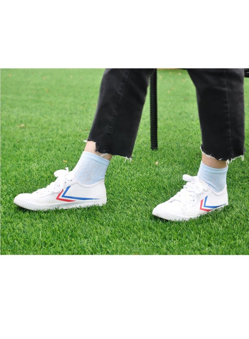 SYOSI Women Toe Socks Cotton Five Finger Running Socks Mini Crew Sport Socks, 5 Pairs  - Image 4