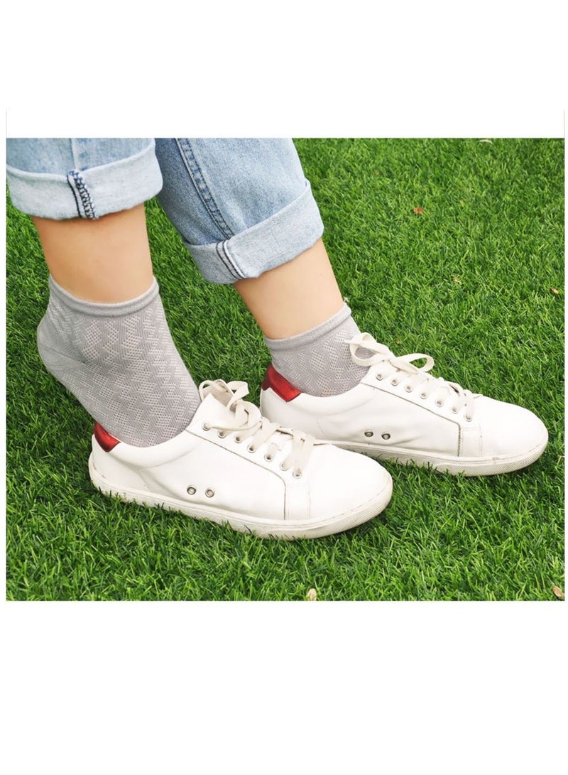 SYOSI Women Toe Socks Cotton Five Finger Running Socks Mini Crew Sport Socks, 5 Pairs  - Image 5