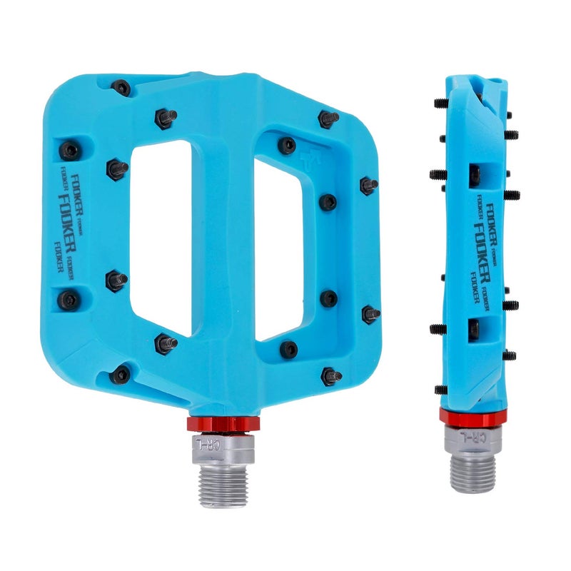 FOOKER MTB Pedals Mountain Bike Pedals 3 Bearing Non-Slip Lightweight Nylon Fiber Bicycle Platform Pedals for BMX MTB 9/16" - Image 4