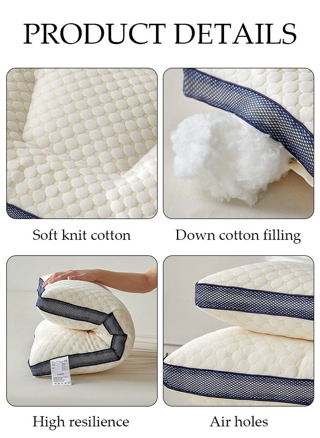 DUNISO Super Comfort Ergonomic Pillow for Neck Head and Shoulder Pain Relief Contour Support Pillows for Bed Sleeping Orthopedic Cervical Spine Stretch Pillow for Side Back Stomach Sleeper  - Image 3