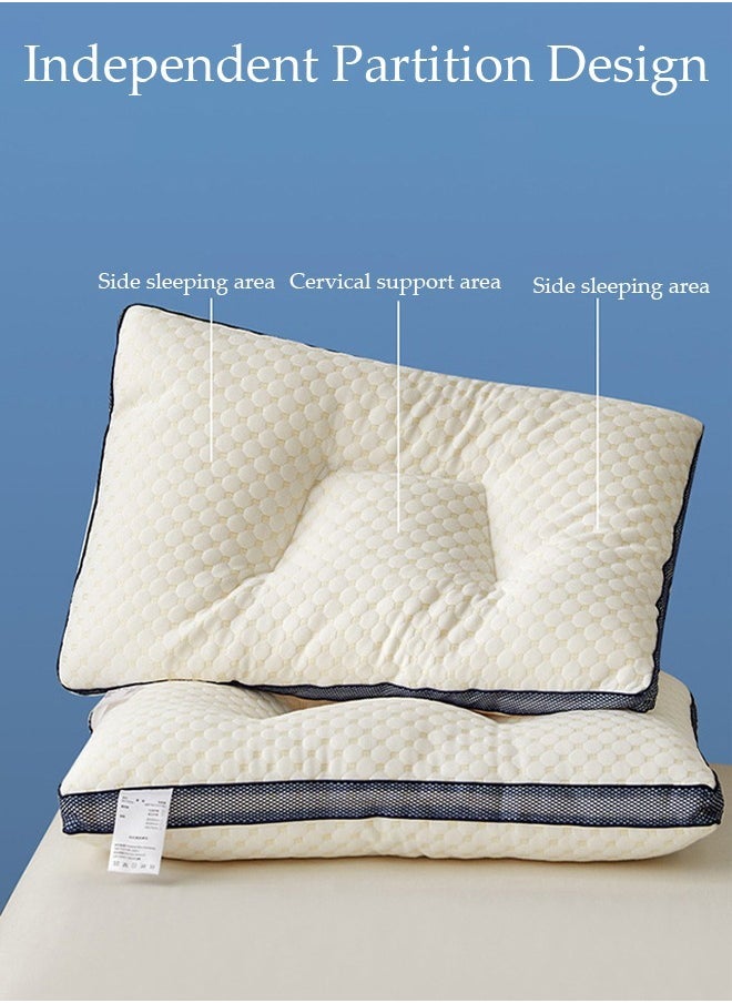 DUNISO Super Comfort Ergonomic Pillow for Neck Head and Shoulder Pain Relief Contour Support Pillows for Bed Sleeping Orthopedic Cervical Spine Stretch Pillow for Side Back Stomach Sleeper  - Image 4