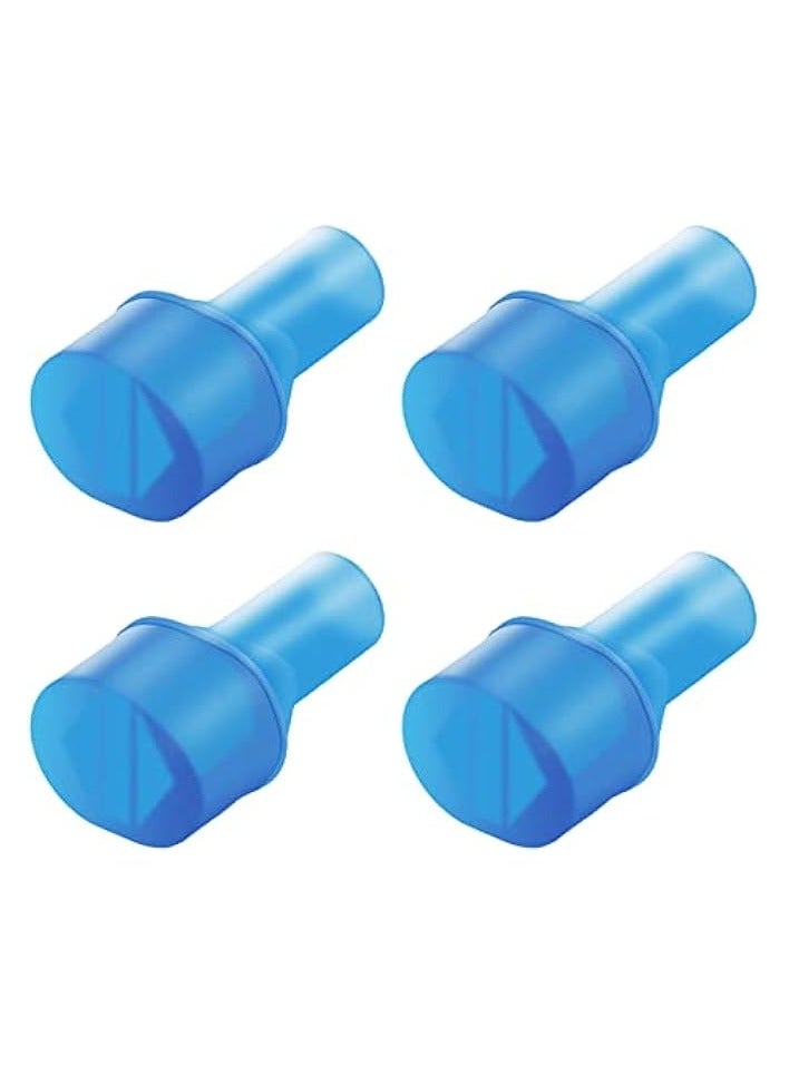 Green Tiger Big Bite Valve Replacement Mouthpiece Water Hydration Bladder Valve Blue 4 Pack - Image 1