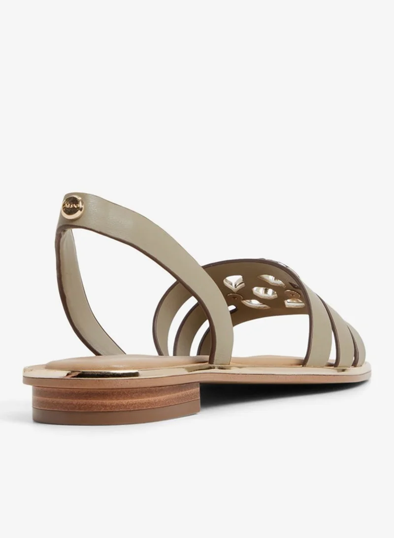 الدو صنادل نسائية مسطحة خضراء من فرانكوس