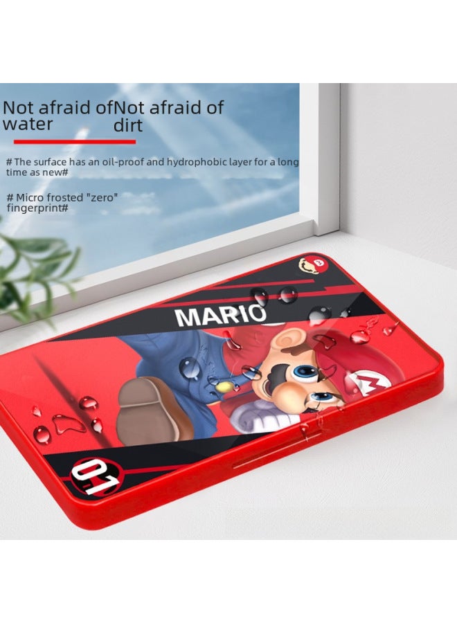 general Large Capacity Silicone Portable Switch Game Card Box Ns Magnetic Attraction Storage Box For 24 Cards Oled Accessories-Product Color:Breath Of The Zelda Wilderness - Image 5