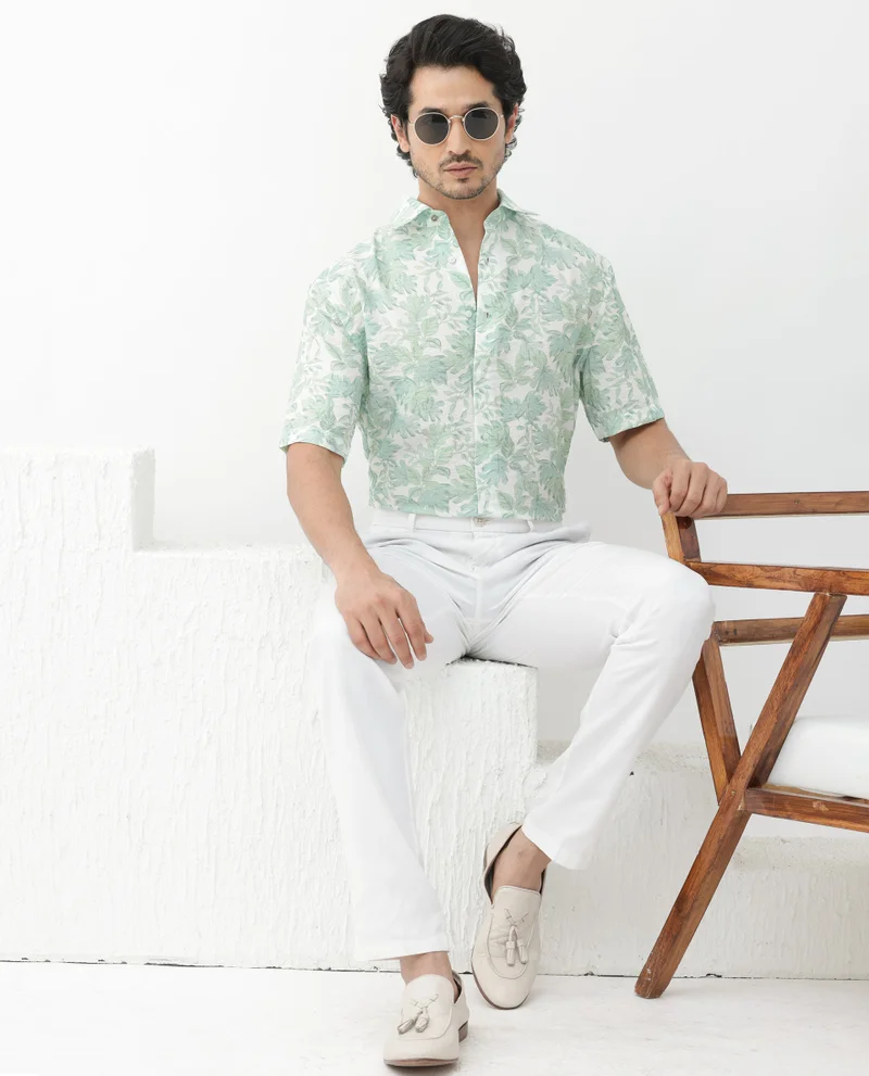 Rare Rabbit Men's Floral Print Shirt