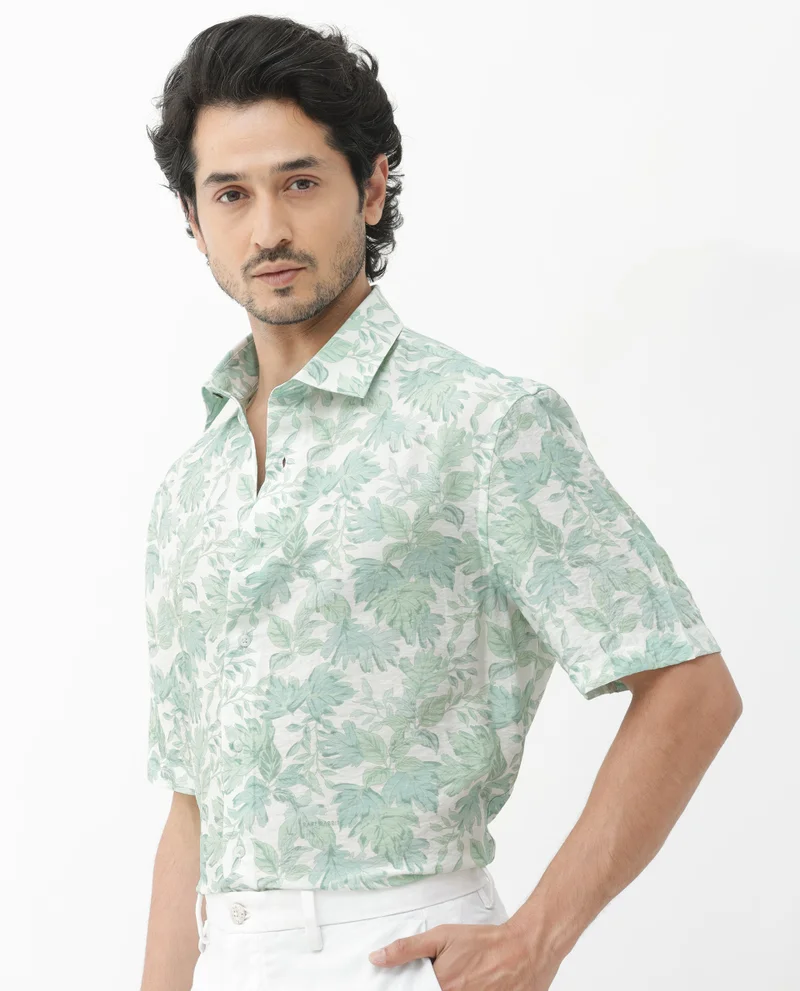 Rare Rabbit Men's Floral Print Shirt