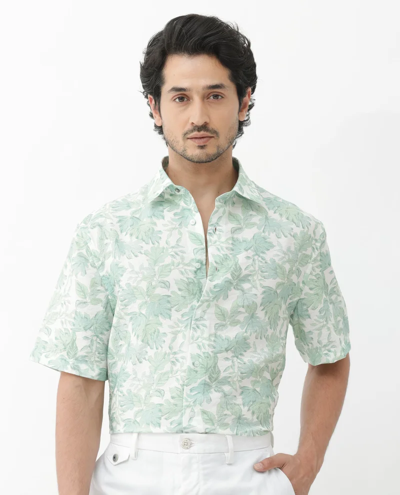 Rare Rabbit Men's Floral Print Shirt