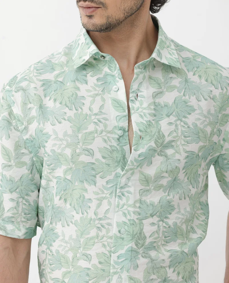 Rare Rabbit Men's Floral Print Shirt