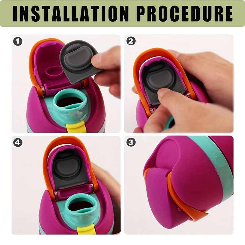 3 Pcs Silicone Bottle Cap Stopper Gasket Compatible With 24oz Water Top Lid - Image 2