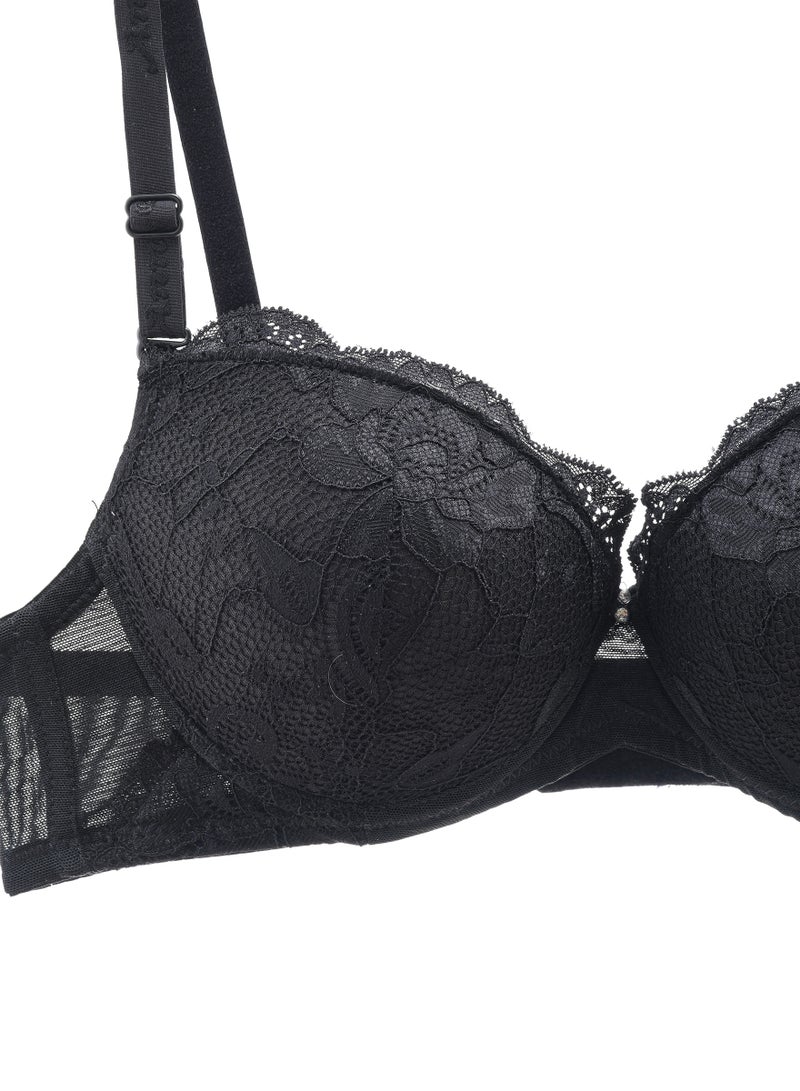 Lacy Dreams LACY DREAMS PUSH UP BRA WITH LACE AND WIRE  - Image 3