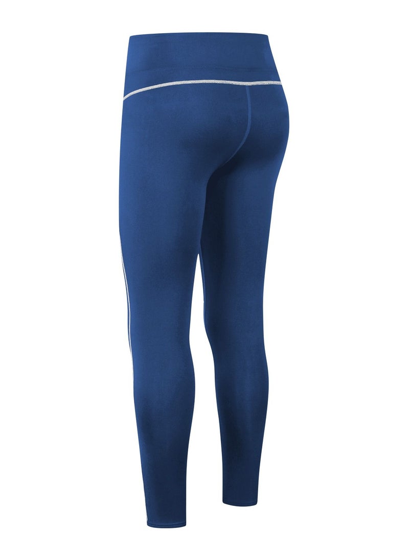 Loquat Women Quick Dry Breathable Elastic Pants Blue - Image 2