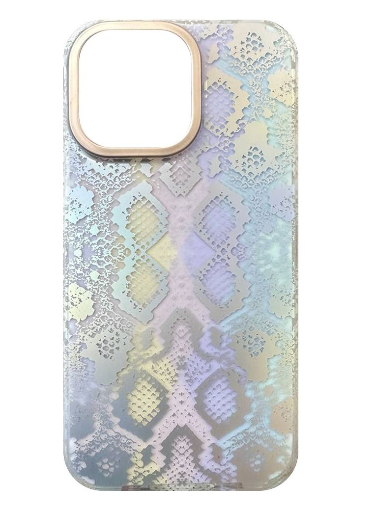 JOWAY حافظة آيفون 14 برو ماكس طباعة ثلاثية الأبعاد مضادة للصدمات خلفية - Image 2