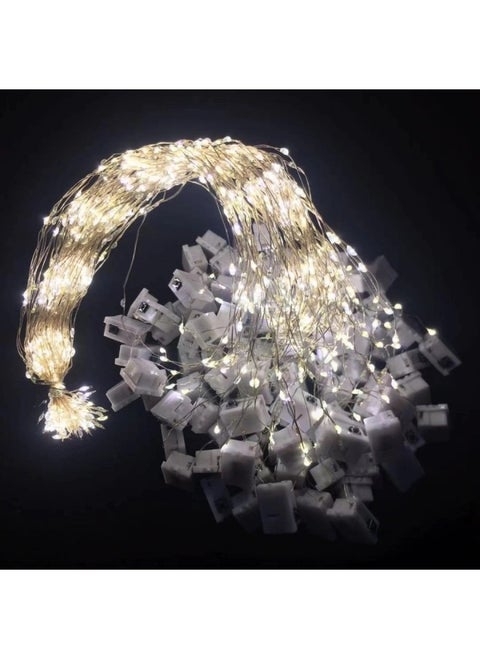 LED Copper Wire Colored Lights Small Light String Flowers Gift Box Cake Decoration Atmosphere Light Wave Ball String Light With Light Line Wholesale-Specifications:0.7 M 14 Lights Warm Color (bulk, Comes With 3 Electronics)