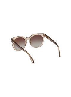 TOM FORD Women's Butterfly Shape Acetate Sunglasses FT110945G53 Lens Size: 53 Millimeter - Shiny Light Brown  - Image 5