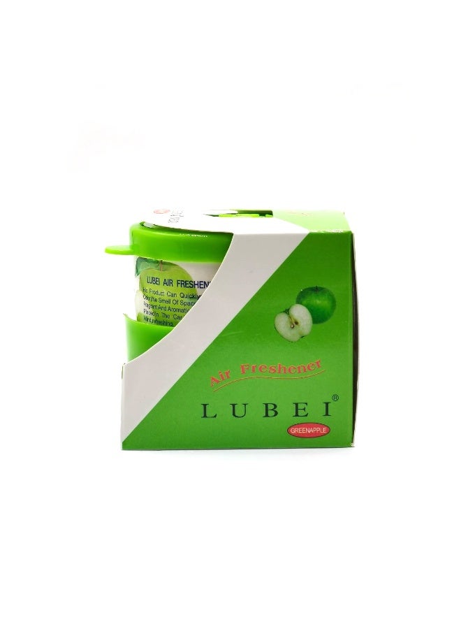 معطر جو جل للسيارة برائحة التفاح الأخضر من MY LUBEI NEO، مزيل للروائح الكريهة يدوم طويلًا برائحة التفاح الأخضر المنعشة للسيارة والمنزل والمكتب، معطر جو جل صديق للبيئة مع حامل لوضعه على لوحة القيادة وحامل الأكواب - Image 5